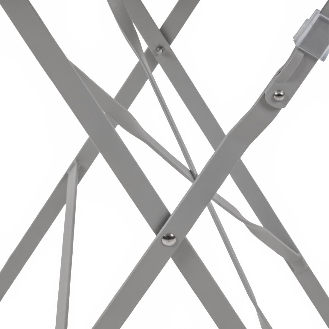 Table de terrasse en acier Bolero grise — GH556