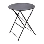 Table de terrasse en acier Bolero noire — GH558