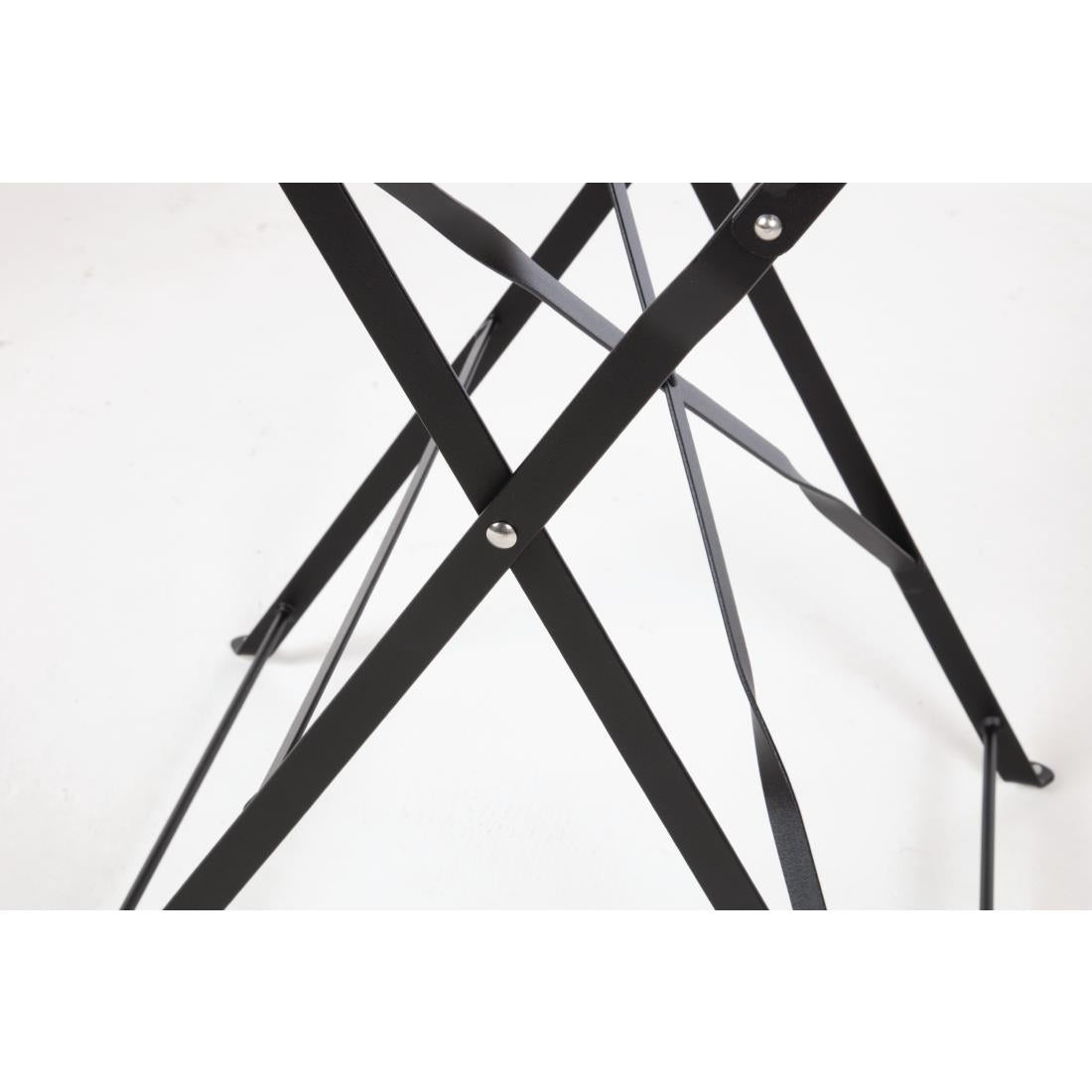 Table de terrasse en acier Bolero noire — GH558