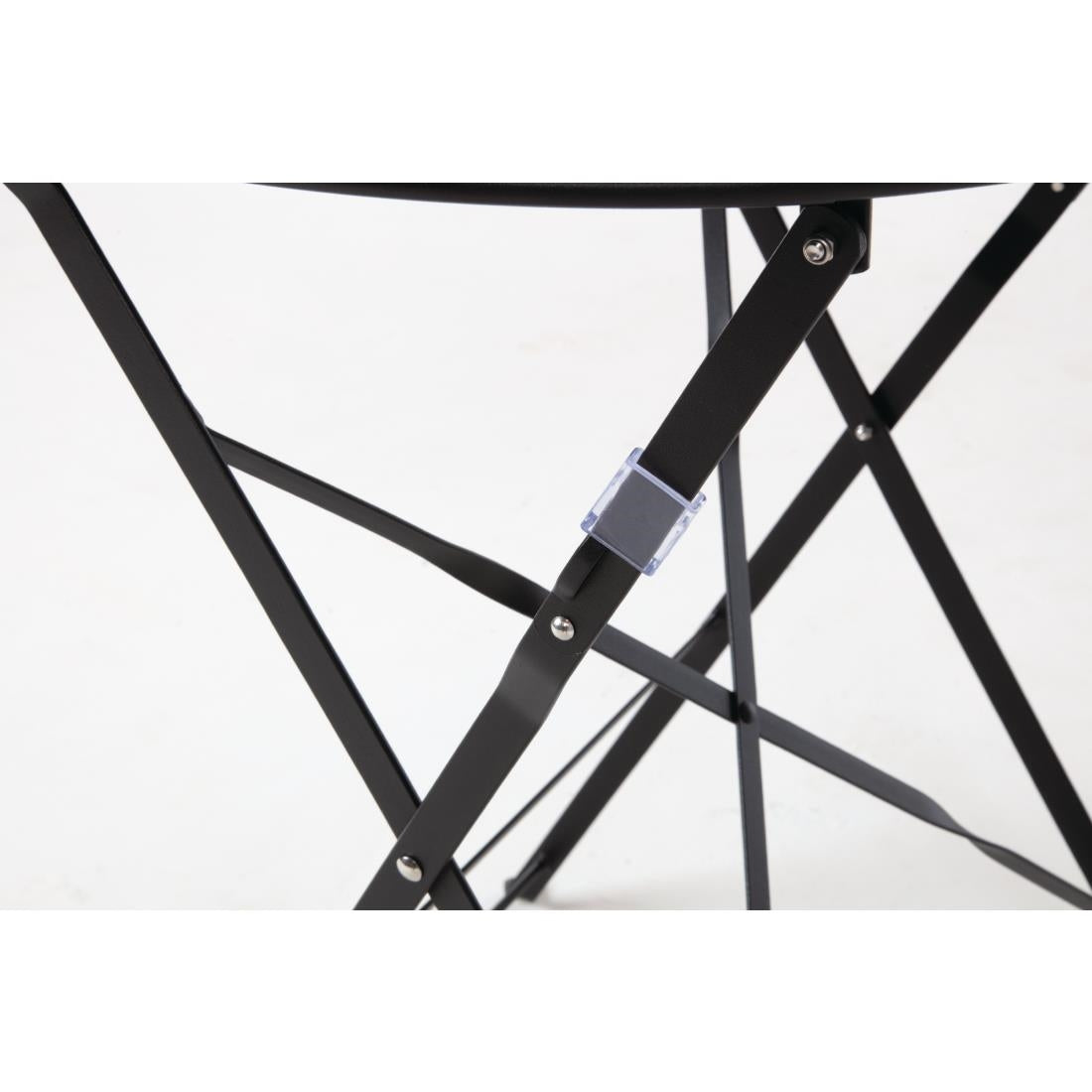 Table de terrasse en acier Bolero noire — GH558