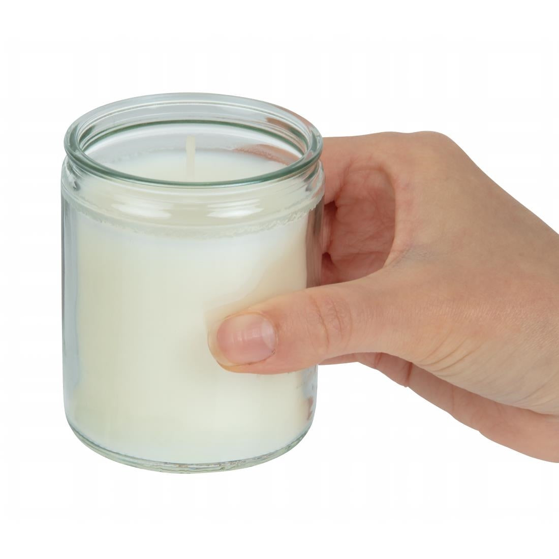 Bougies-verre Bolsius Starlight transparentes (lot de 8) — GJ469