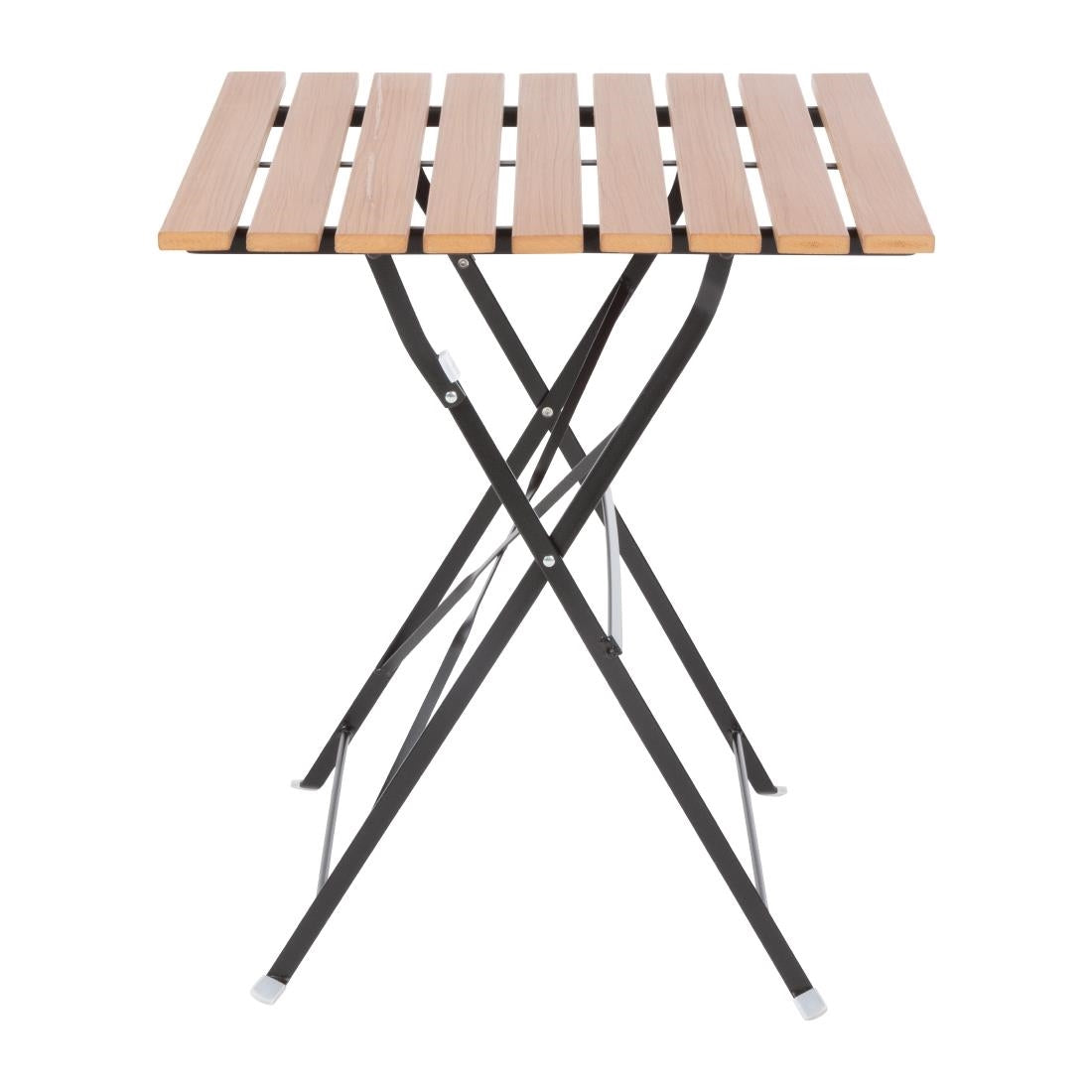 Table bistro carrée en imitation bois Bolero 600mm — GJ765