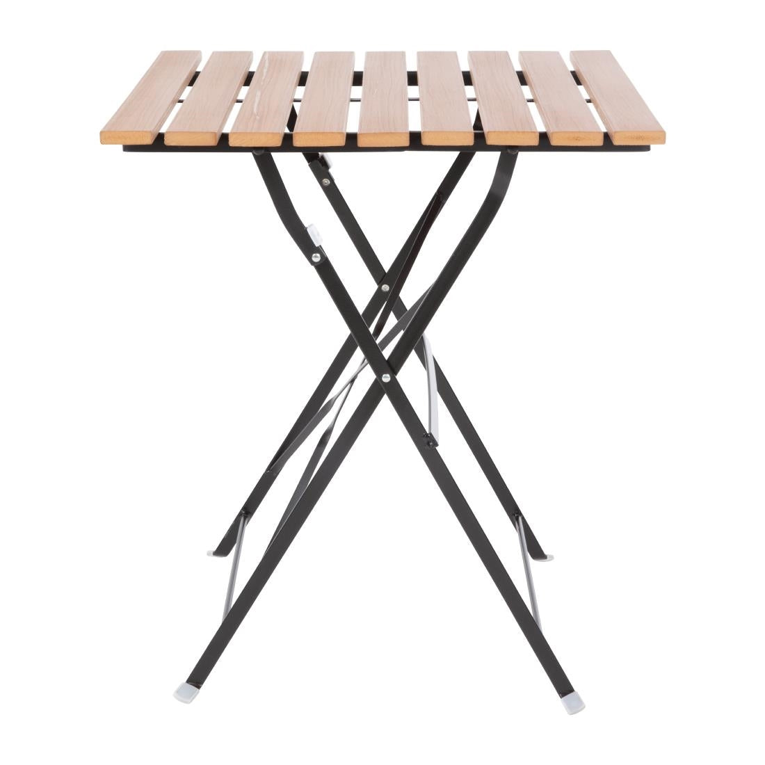 Table bistro carrée en imitation bois Bolero 600mm — GJ765