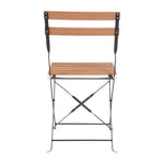Chaises bistro en imitation bois Bolero (lot de 2) — GJ766