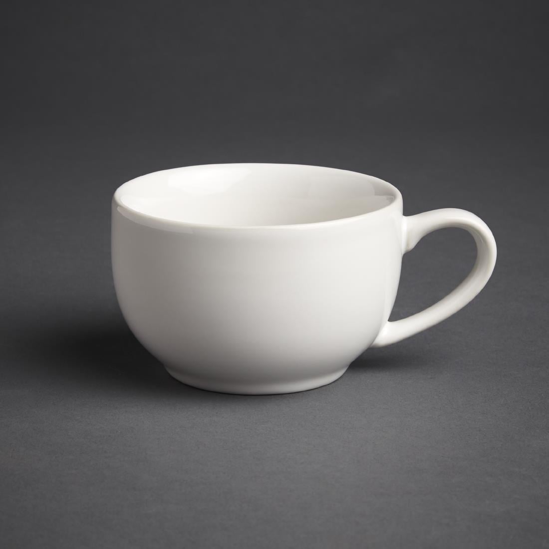Tasses à café Olympia blanches 228ml (lot de 12) — GK074