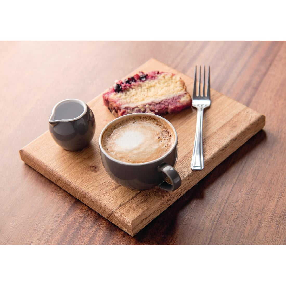 Tasses à cappuccino Olympia Café grises 340 ml (lot de 12) — GK078