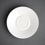 Soucoupe pour tasse espresso Olympia blanche (lot de 12) — GK086