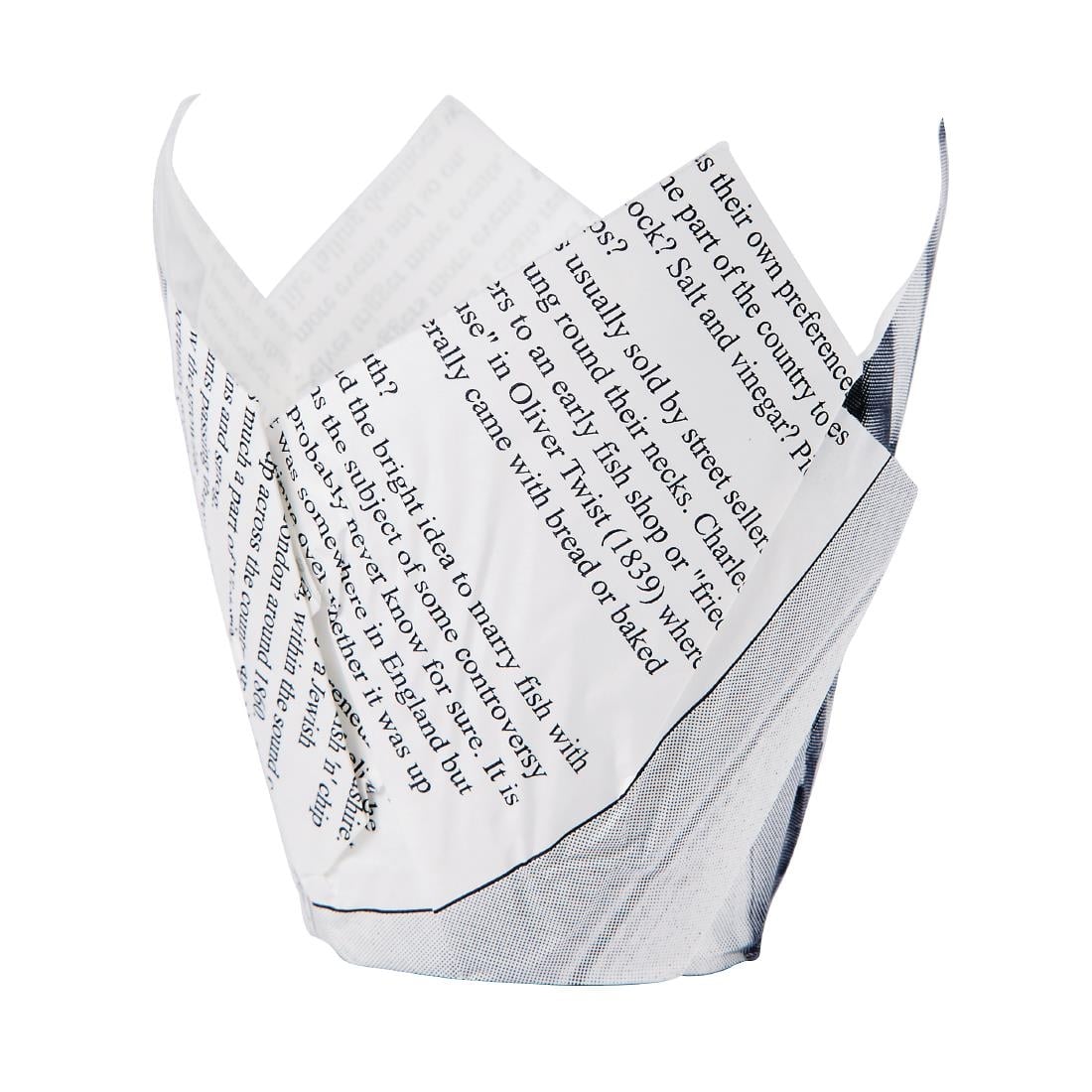 Cornets à frites antigraisse motif papier journal (lot de 1100) — GK973