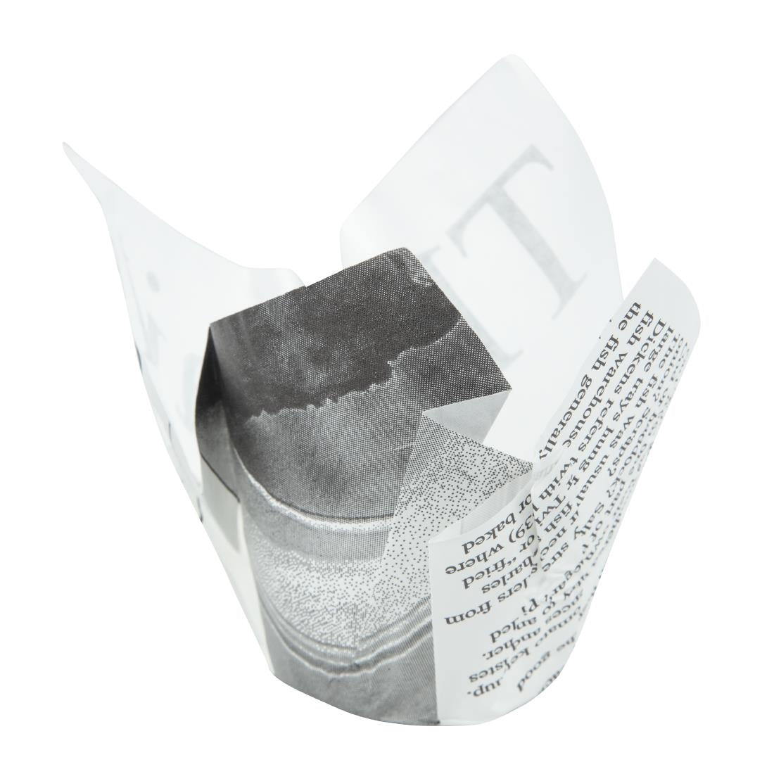 Cornets à frites antigraisse motif papier journal (lot de 1100) — GK973