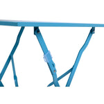 Table de terrasse carrée en acier Bolero bleu turquoise 600mm — GK985