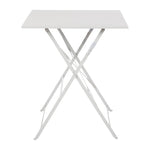 Table de terrasse carrée en acier Bolero grise 600mm — GK988