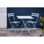 Table de terrasse carrée en acier Bolero grise 600mm — GK988