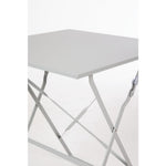 Table de terrasse carrée en acier Bolero grise 600mm — GK988