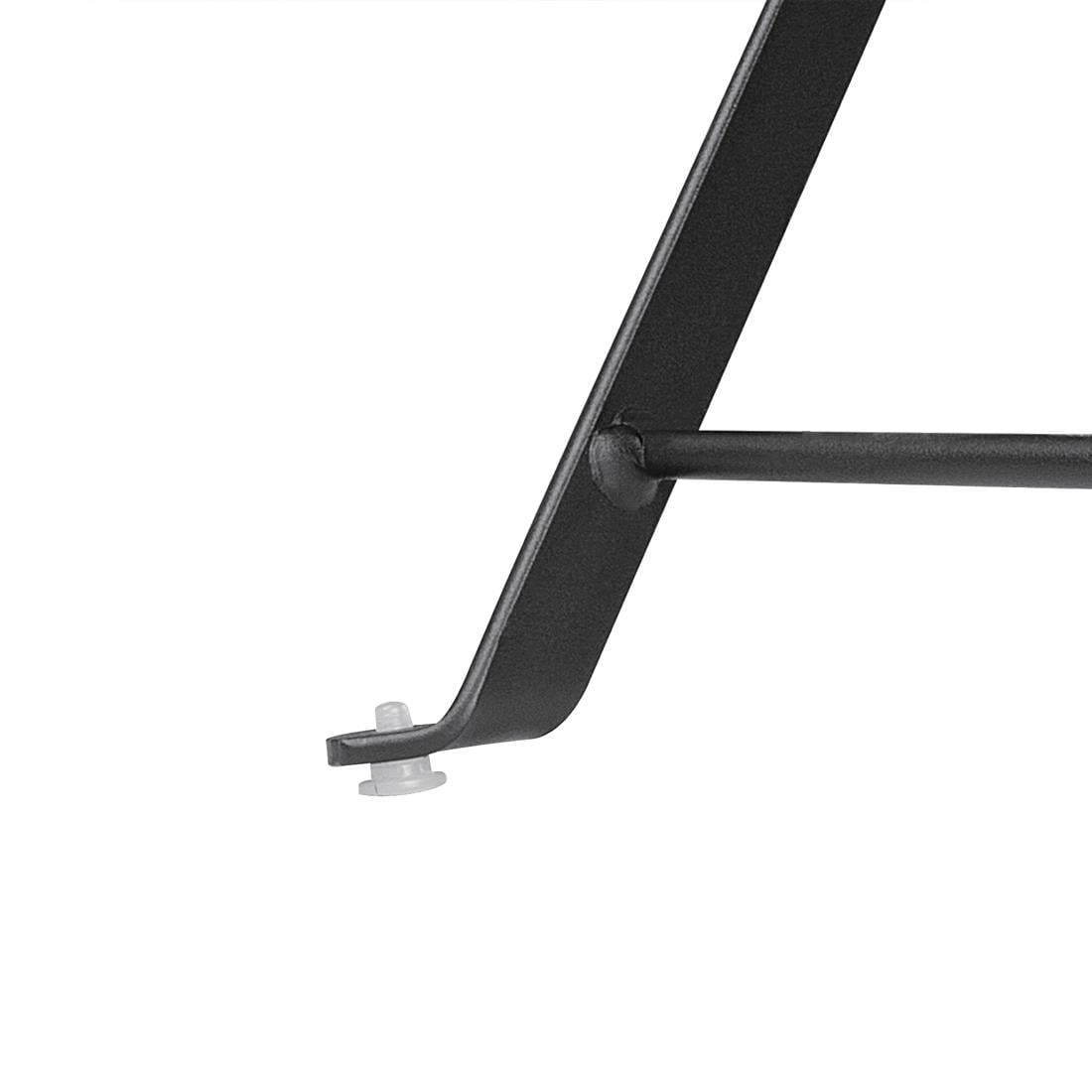 Table de terrasse carrée en acier Bolero noire 600mm — GK989