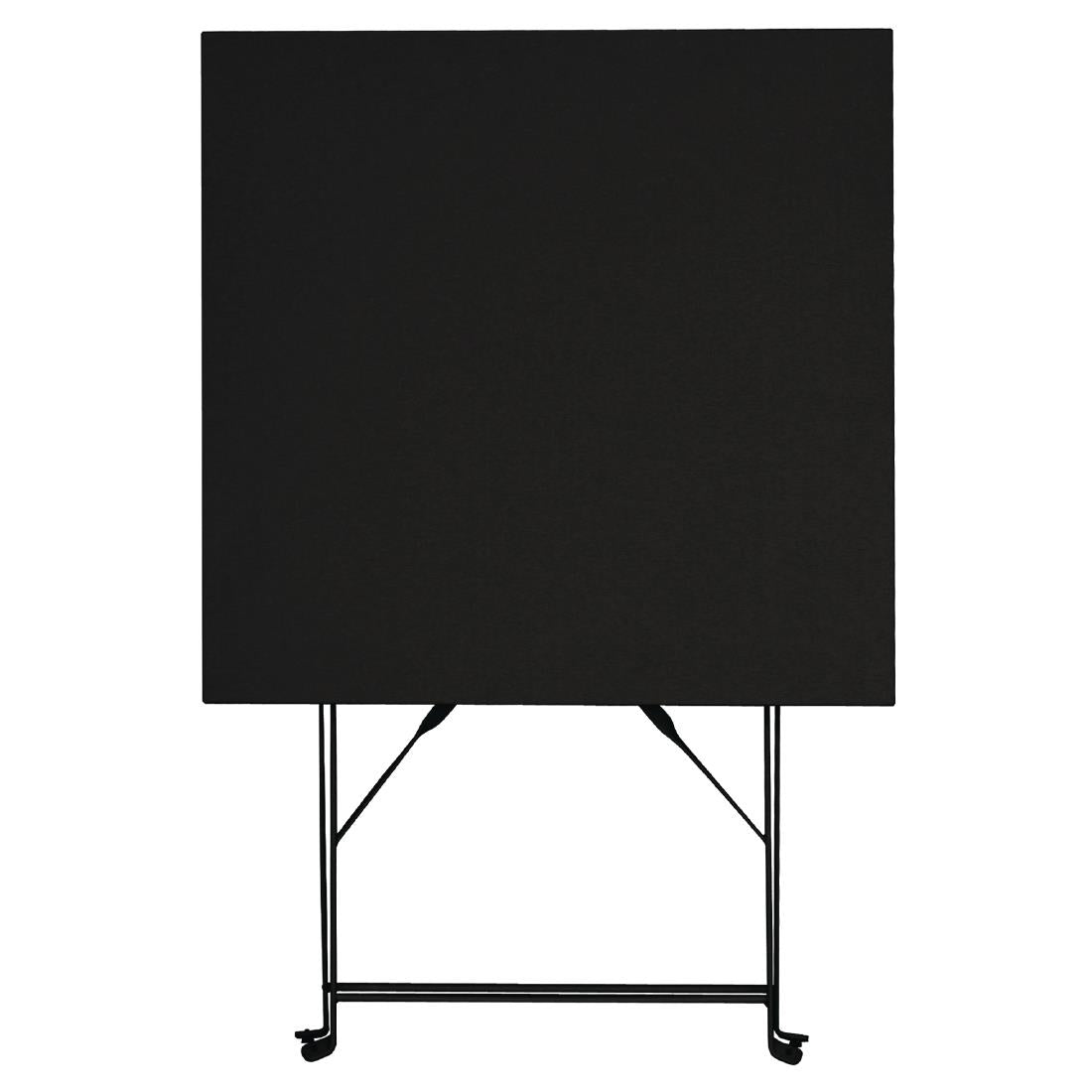 Table de terrasse carrée en acier Bolero noire 600mm — GK989
