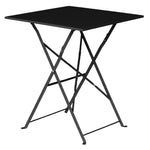 Table de terrasse carrée en acier Bolero noire 600mm — GK989