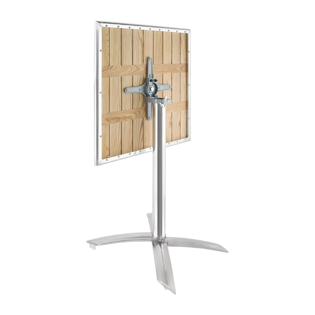 Table bistro carrée plateau basculant frêne Bolero 600mm — GK991