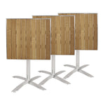 Table bistro carrée plateau basculant frêne Bolero 600mm — GK991