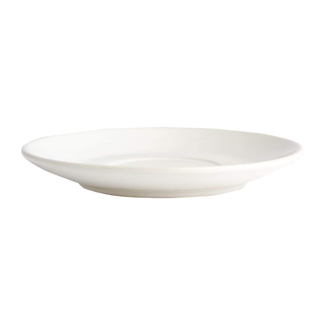 Soucoupes pour tasses 228ml et 340ml Olympia Café blanches (lot de 12) — GL048