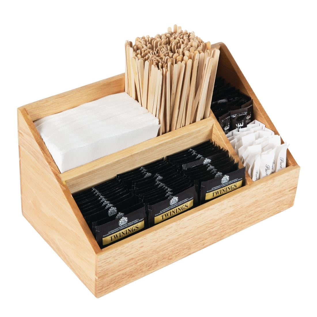 Présentoir nécessaire boissons chaudes en bois Olympia — GL090