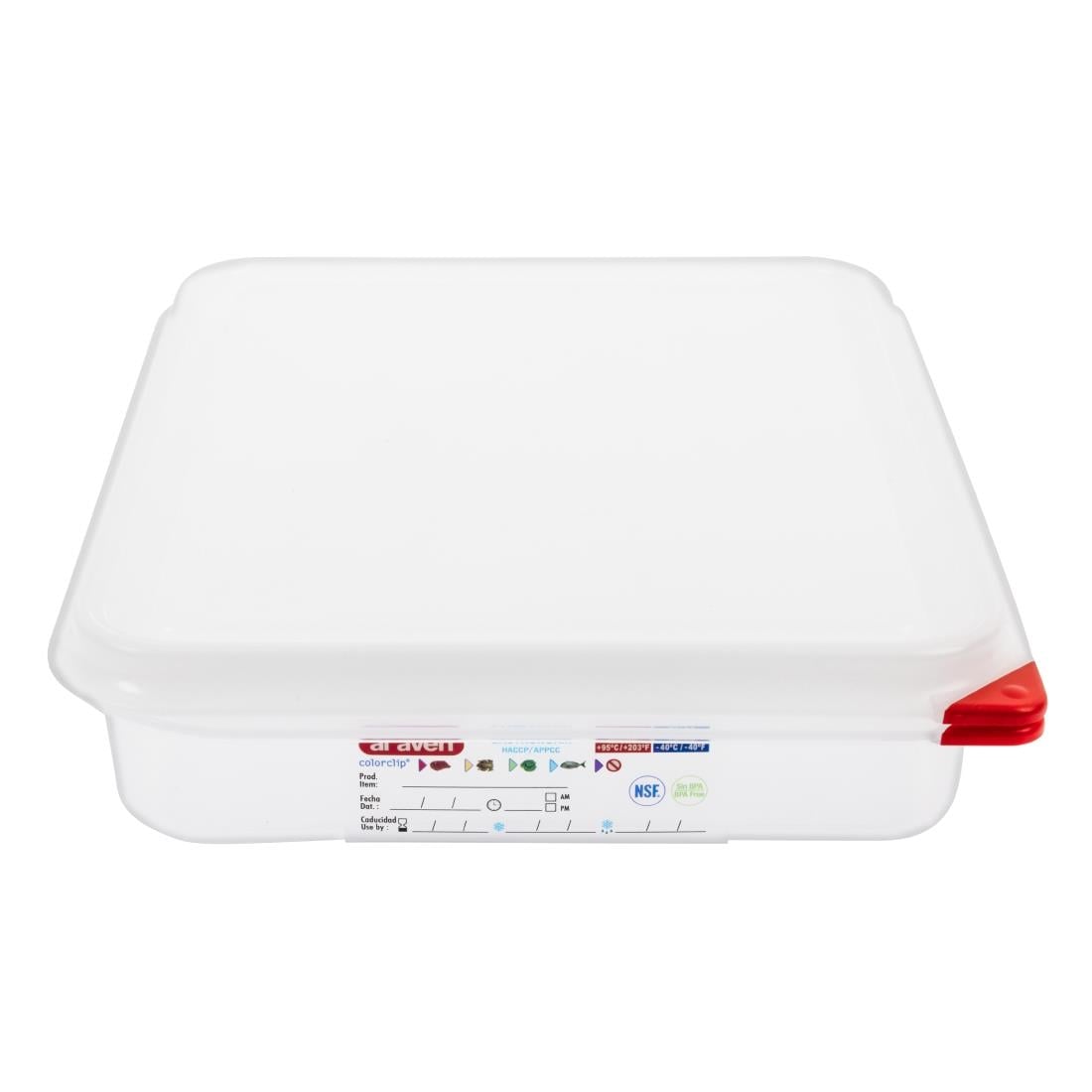 Boîte alimentaire GN 1/2 Araven 4L (lot de 4) — GL261