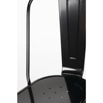 Chaises en acier noir Bolero Bistro (lot de 4) — GL331
