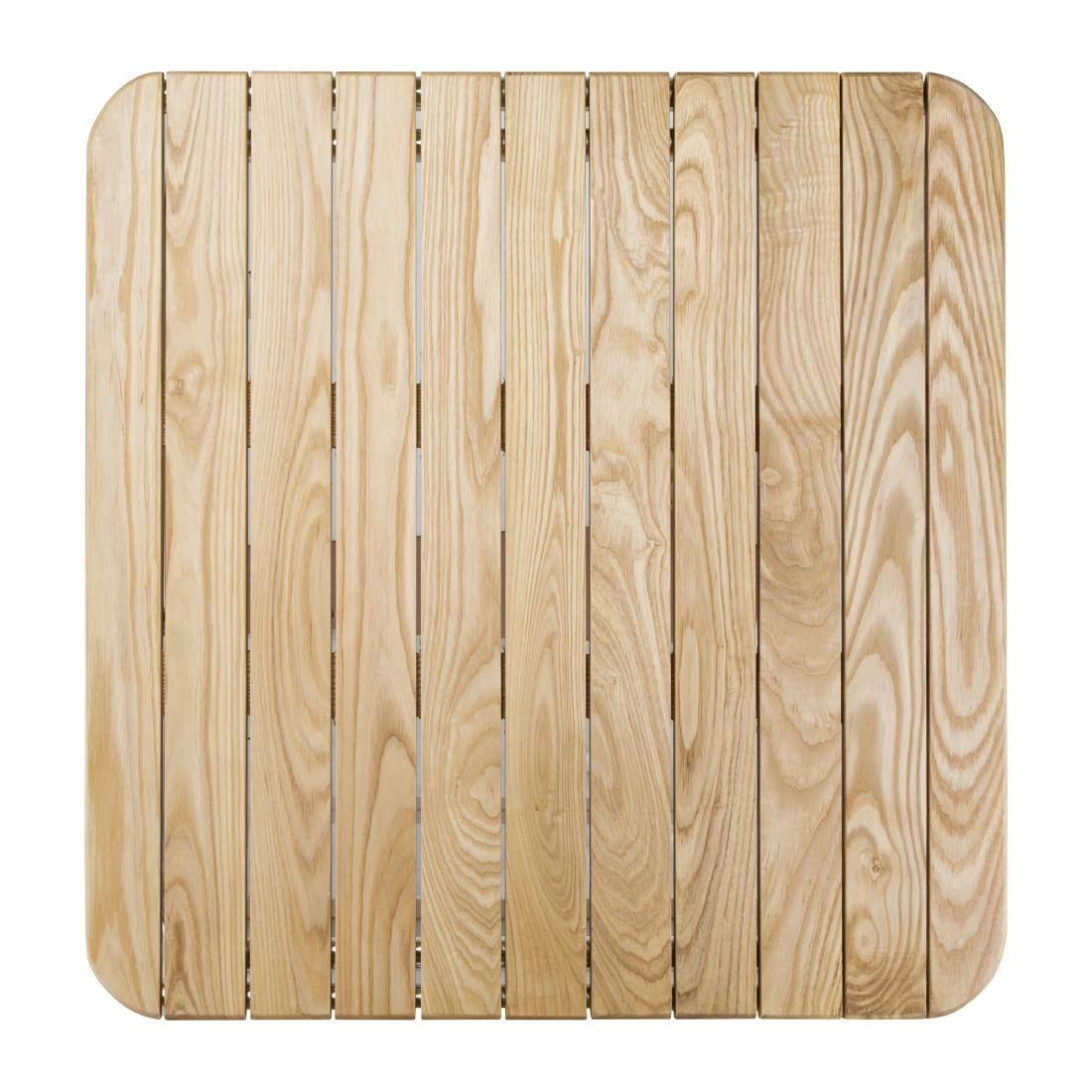 Table carrée en frêne et aluminium Bolero 700mm — GL982