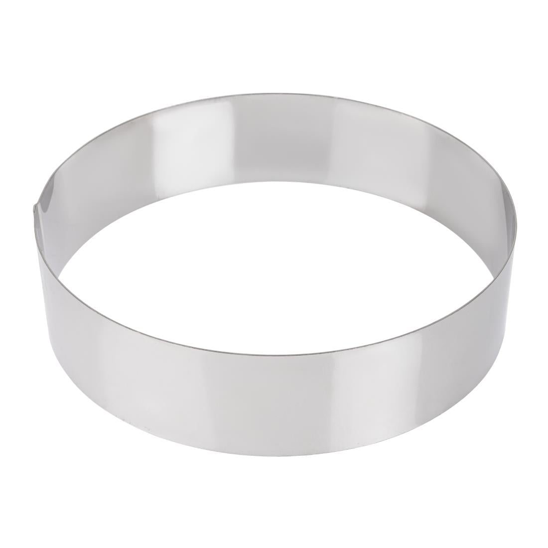 Cercle à mousse inox De Buyer 240 x 60mm — GM374