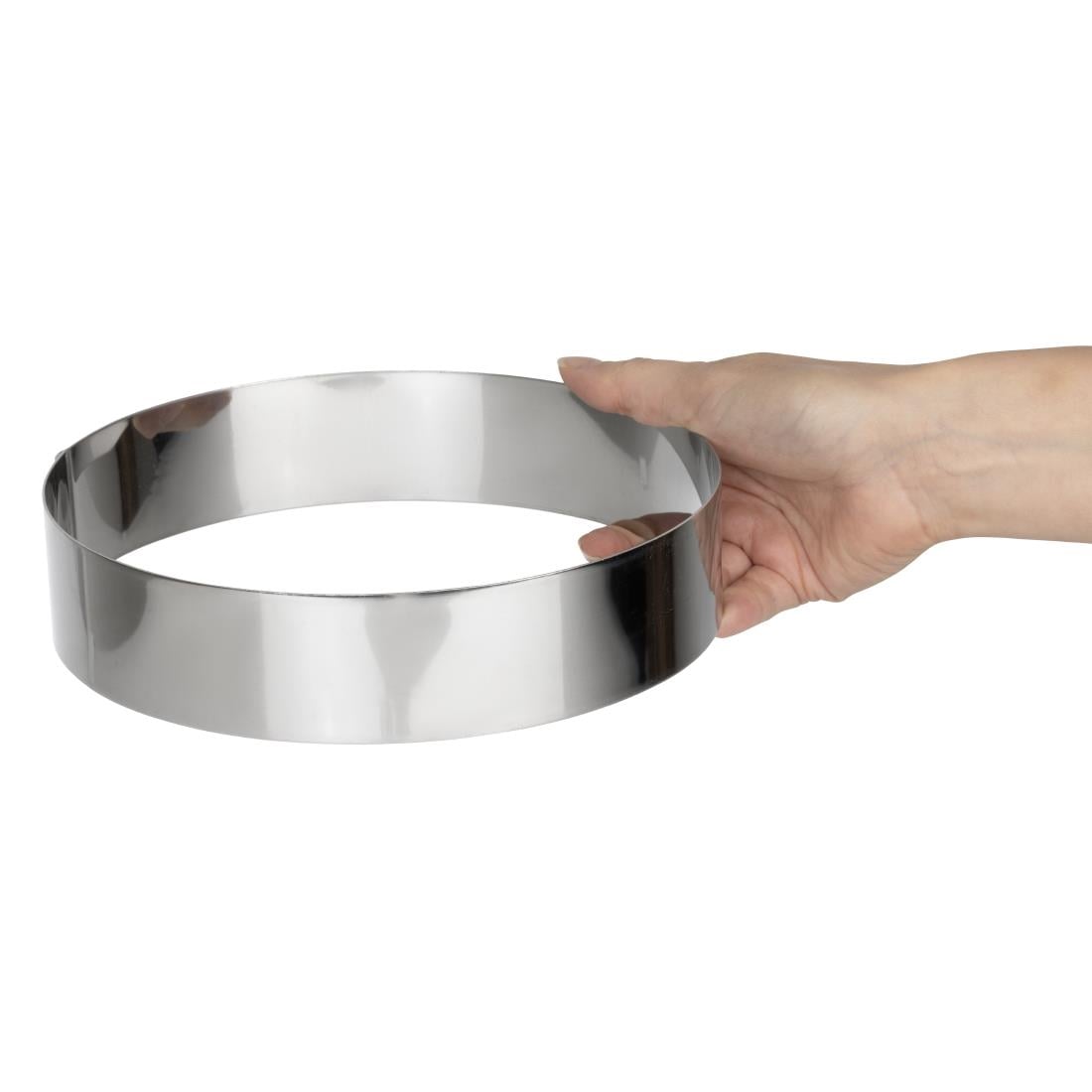 Cercle à mousse inox De Buyer 200 x 45mm — GM376