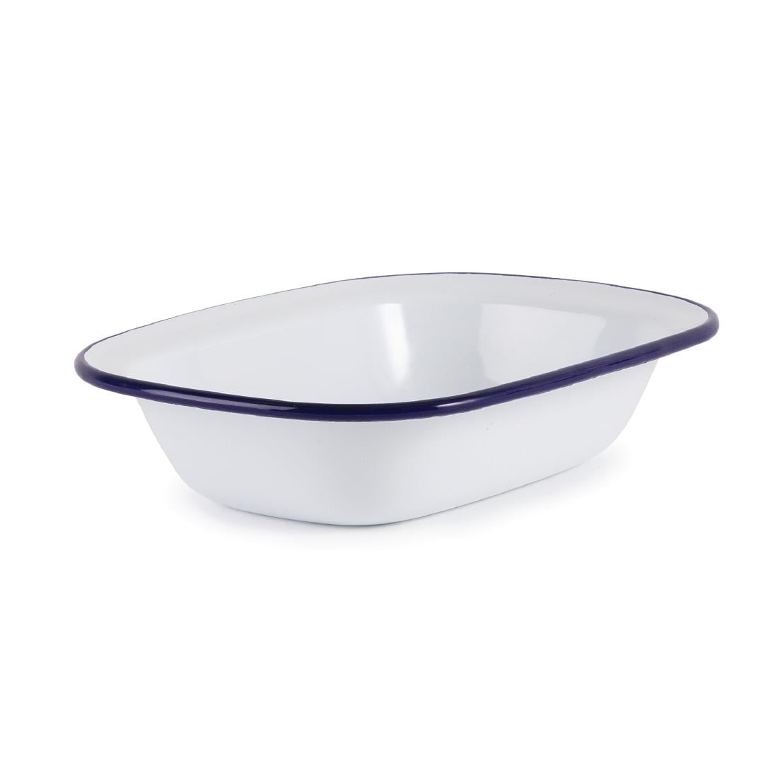 Plats rectangulaires en acier émaillé Olympia 180x135mm (lot de 6) — GM511