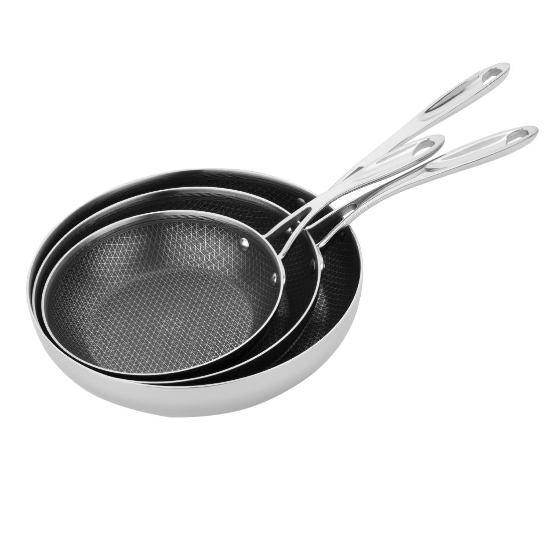 Sauteuse en inox avec revêtement Tri-Shield Vogue 28cm — GP189
