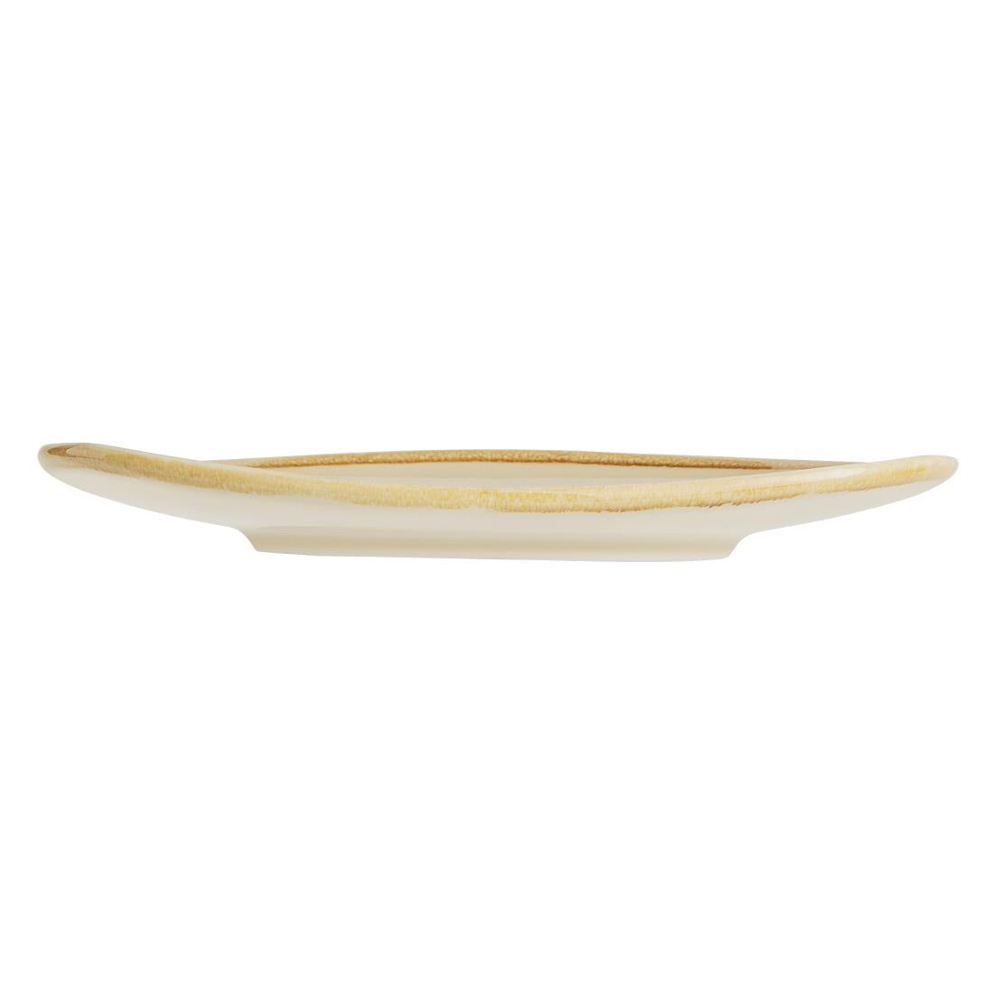 Assiettes triangulaires Olympia Kiln sable 165mm (Lot de 6) — GP325