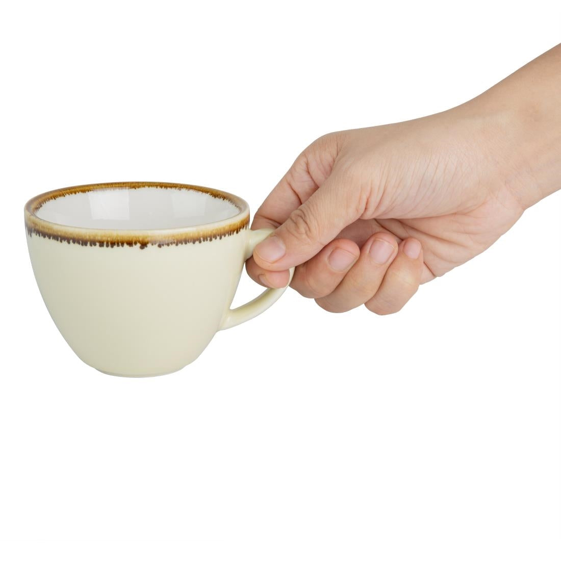 Tasse à cappuccino Olympia Kiln sable 230ml (lot de 6) — GP330