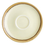 Soucoupe cappuccino Olympia Kiln couleur sable 160mm (lot de 6) — GP333