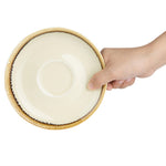 Soucoupe cappuccino Olympia Kiln couleur sable 160mm (lot de 6) — GP333