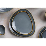 Assiettes triangulaires Olympia Kiln océan 165mm (lot de 6) — GP341