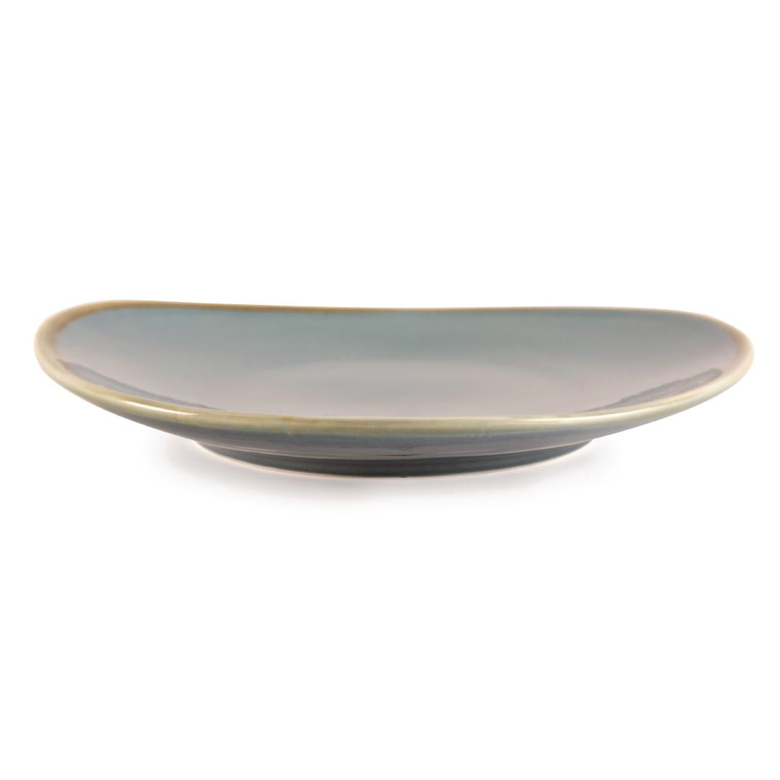 Assiettes triangulaires Olympia Kiln océan 230mm (lot de 6) — GP342