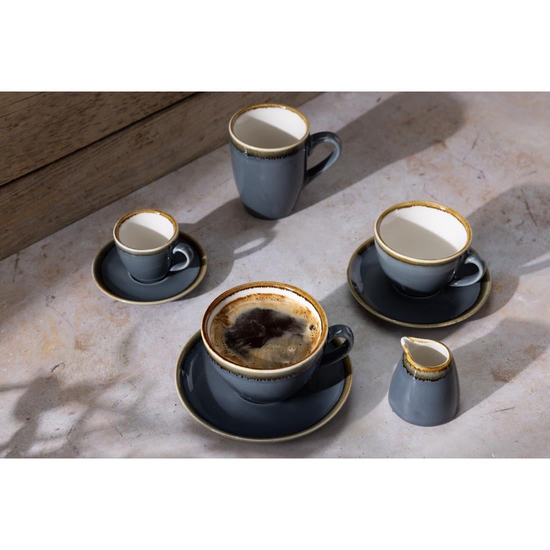 Tasse à cappuccino Olympia Kiln océan 230ml (lot de 6) — GP346