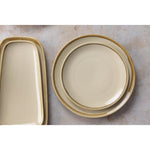 Assiettes plates rondes Kiln Olympia sable 230mm (lot de 6) — SA284