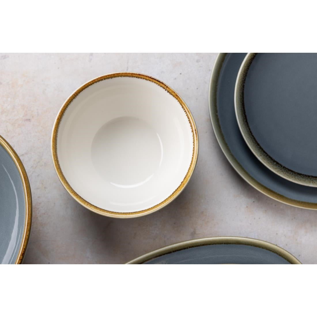 Bols Ronds Olympia Kiln 140mm Océan (Lot de 6) — GP463