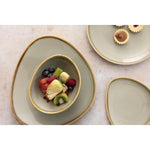 Assiettes triangulaires Olympia Kiln mousse 230mm (lot de 6) — GP473