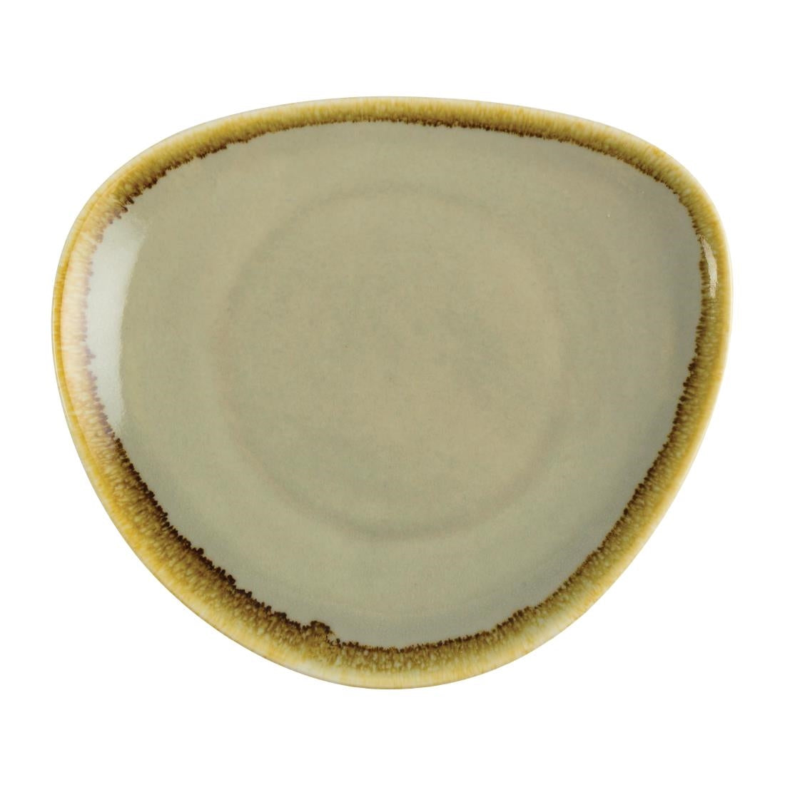 Assiettes triangulaires Olympia Kiln mousse 165mm (lot de 6) — GP472
