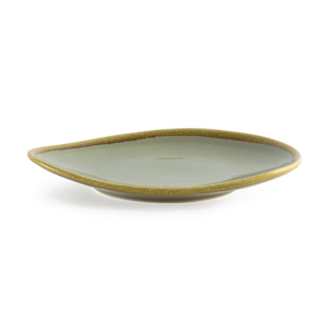 Assiettes triangulaires Olympia Kiln mousse 230mm (lot de 6) — GP473