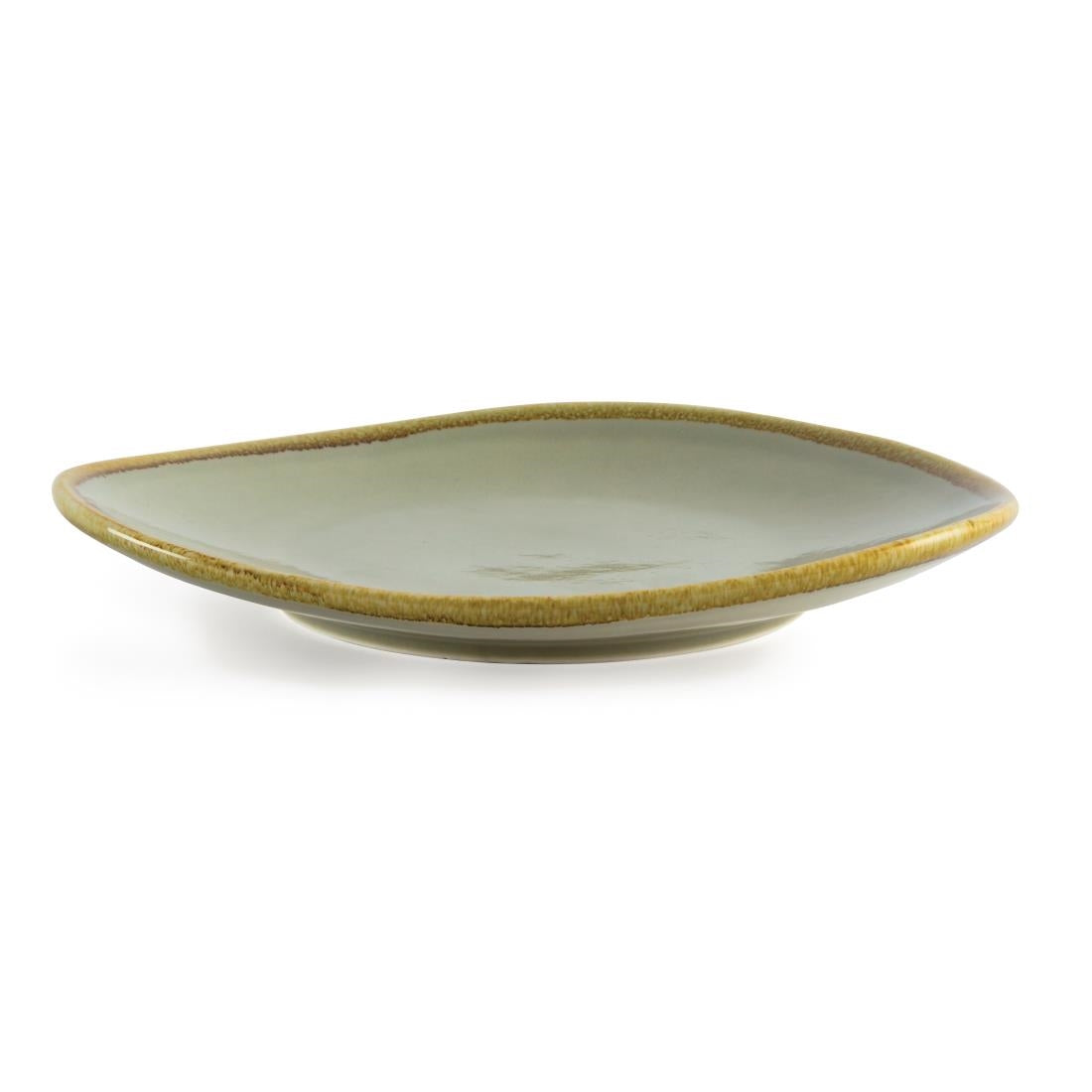 Assiettes triangulaires Olympia Kiln mousse 280mm (lot de 4) — GP474