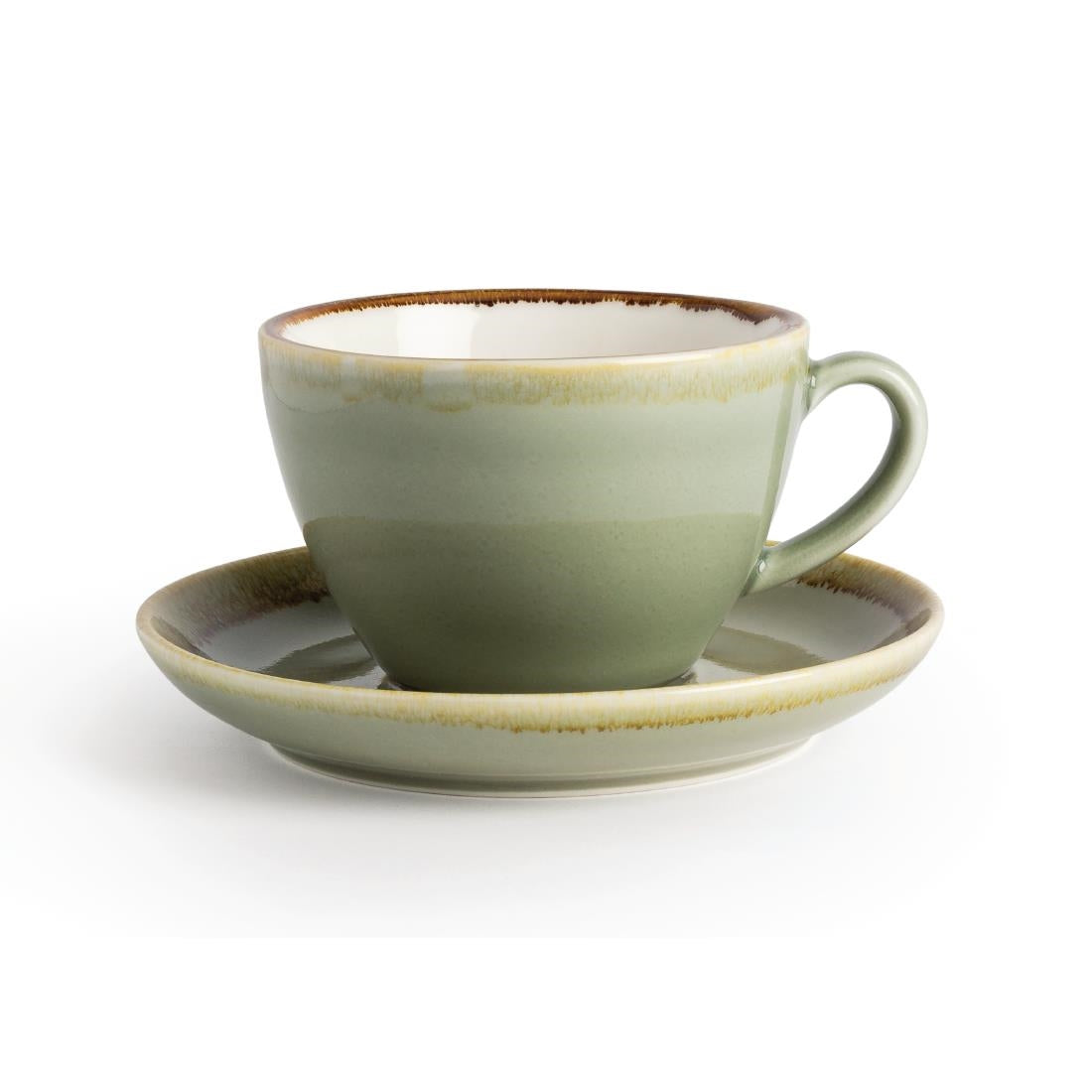Tasses à cappuccino Olympia Kiln mousse 340ml (lot de 6) — GP480