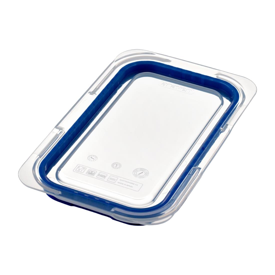 Couvercle bleu en ABS sans BPA Araven GN1/4 — GP577