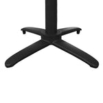 Pied de table basculant en aluminium noir Bolero — GP773