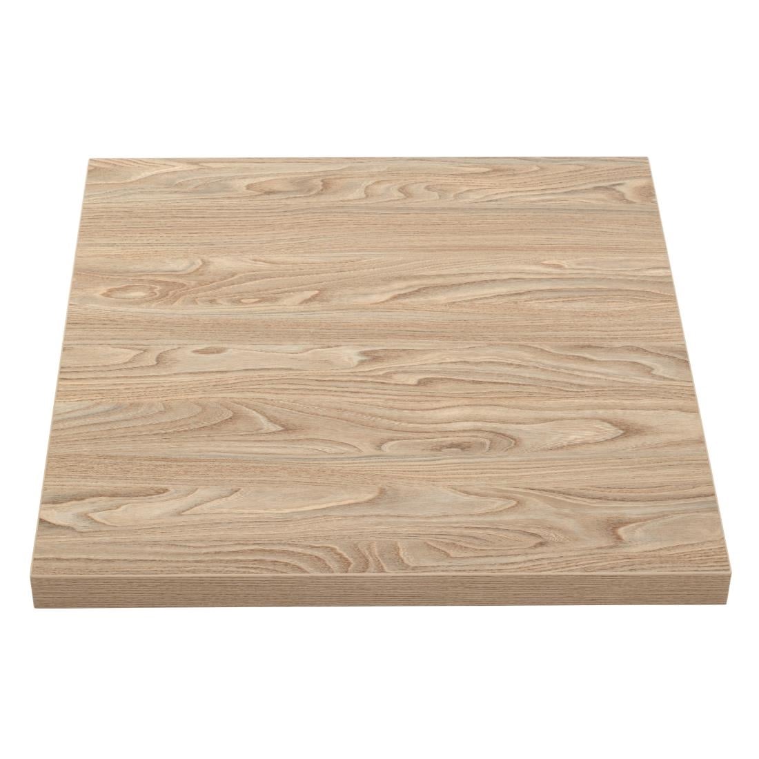 Plateau de table carré Bolero 700mm effet bois clair — GR331