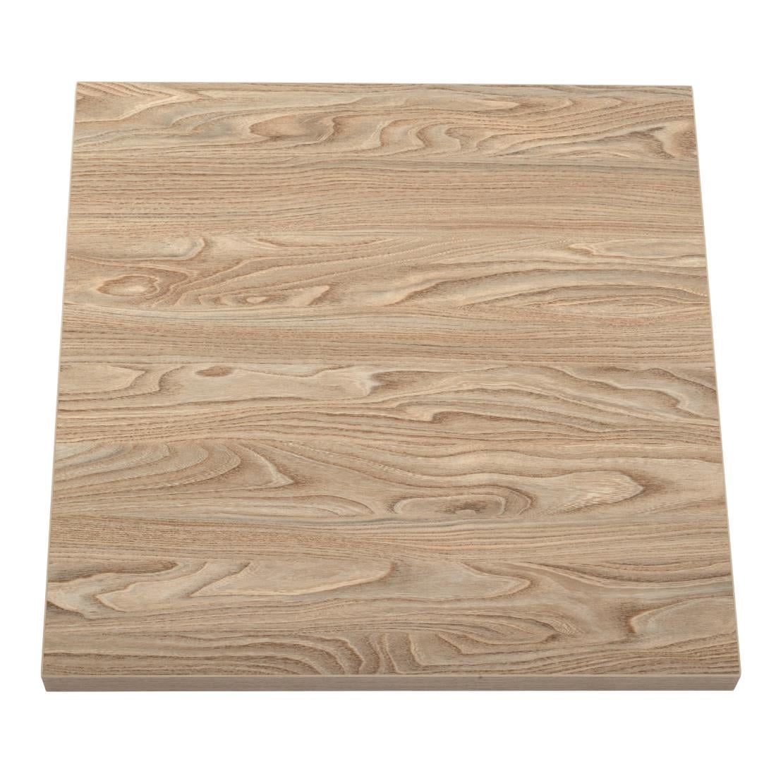 Plateau de table carré Bolero 700mm effet bois clair — GR331