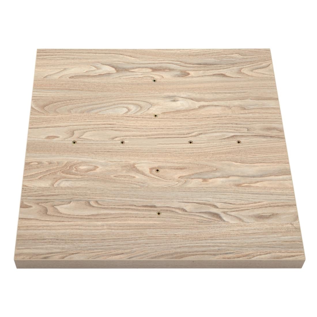 Plateau de table carré Bolero 700mm effet bois clair — GR331